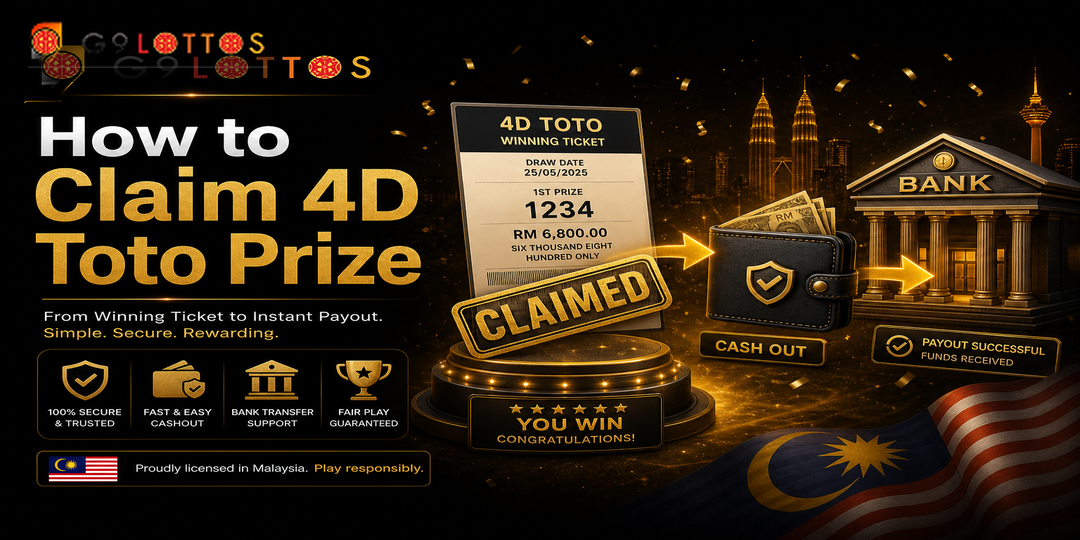 Cara tuntut hadiah 4D Toto Malaysia